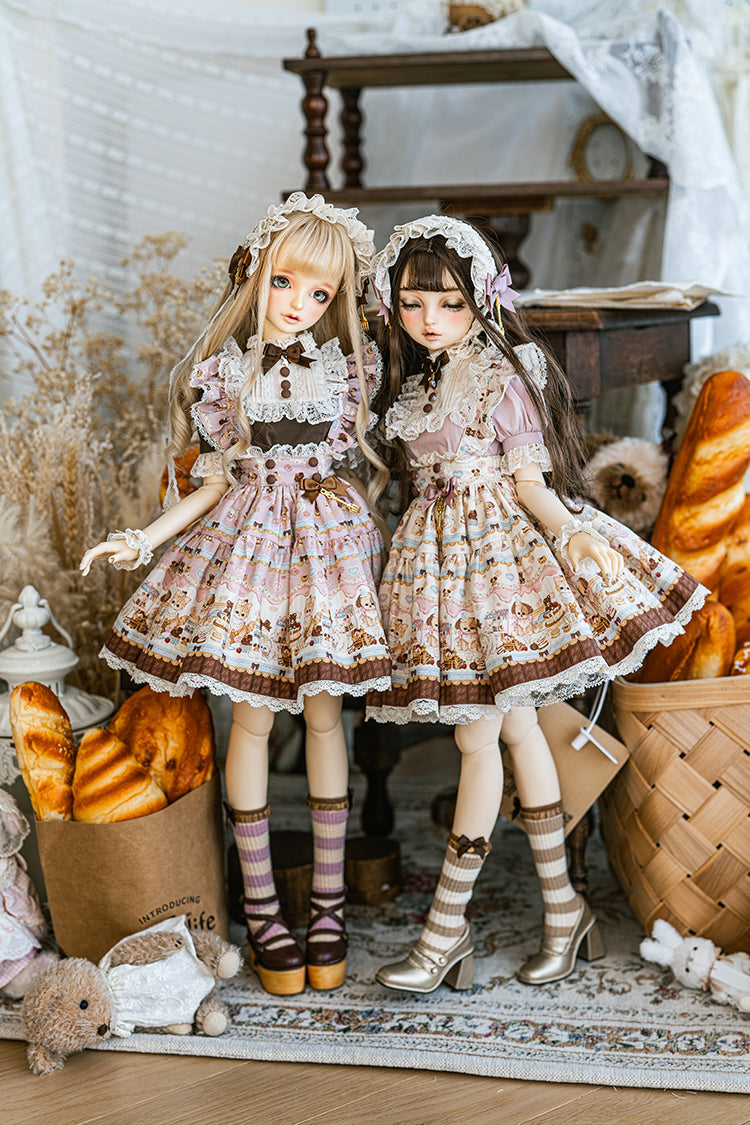 【SD/DD~SD16girl】 chocolate factory skirt set