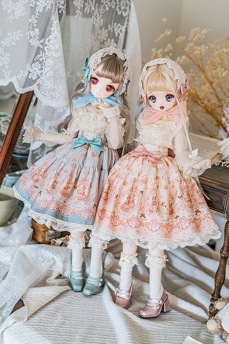 【SDM/MDD】 ribbon rabbit skirt set