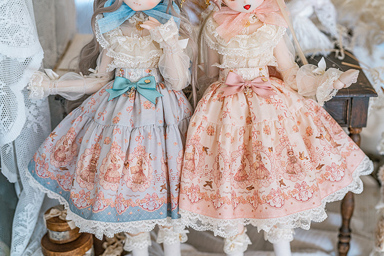 【SDM/MDD】 ribbon rabbit skirt set