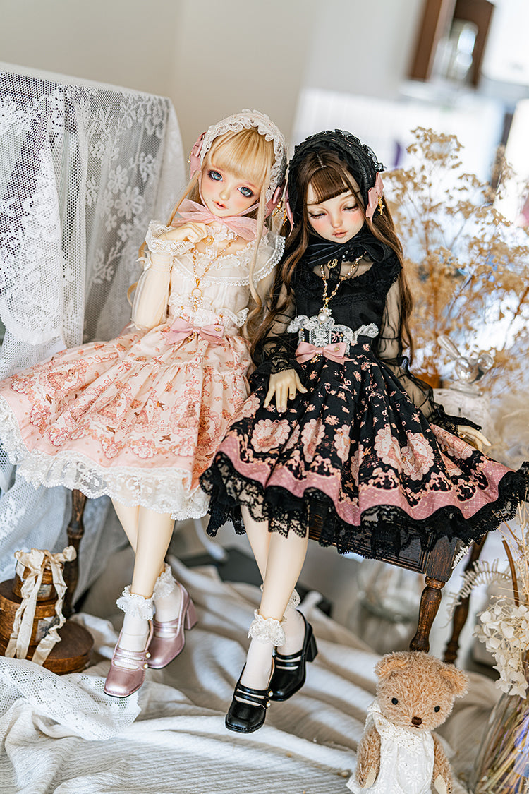 【SD/DD~SD16girl】 ribbon rabbit skirt set