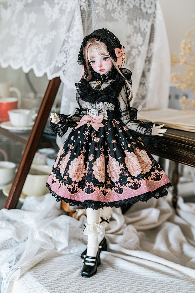 【SDM/MDD】 ribbon rabbit skirt set