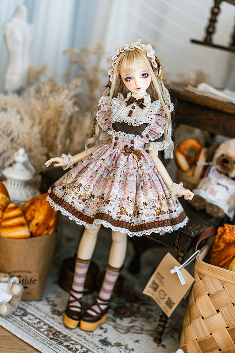 【SD/DD~SD16girl】 chocolate factory skirt set