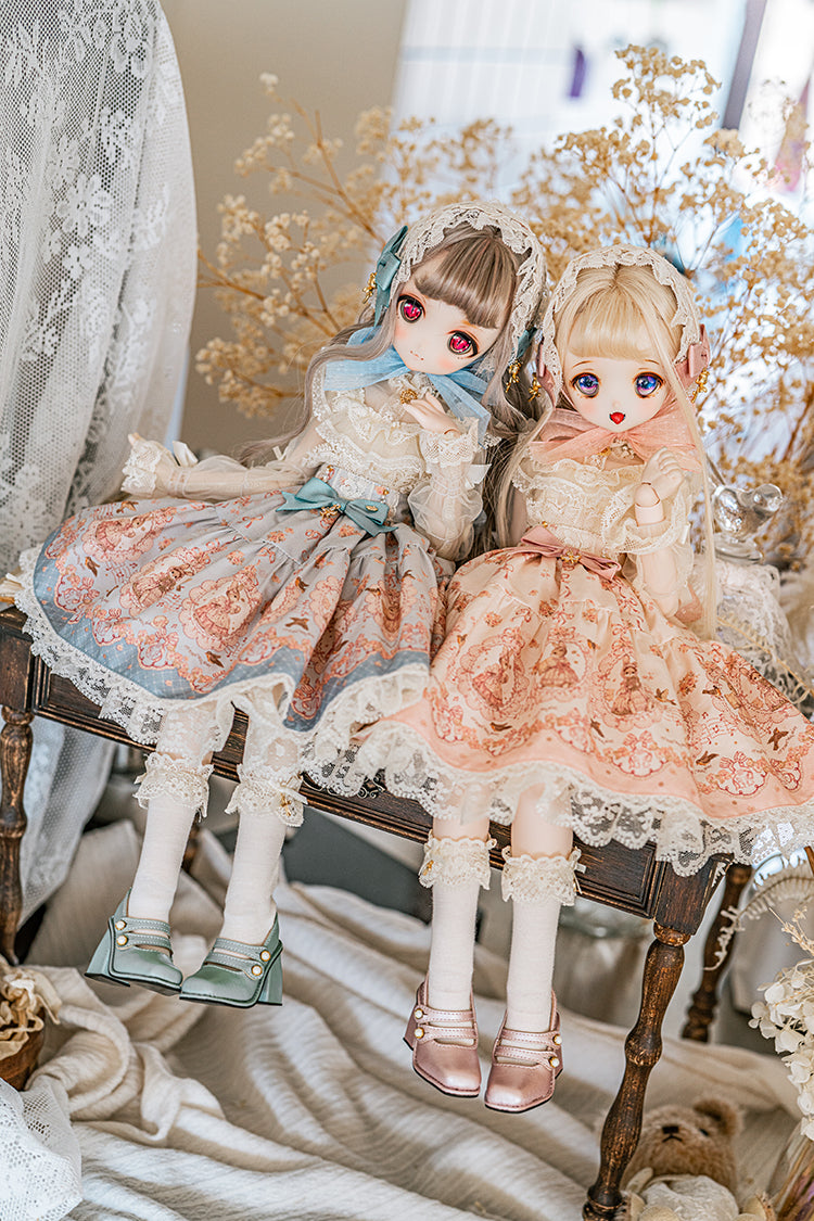 【SDM/MDD】 ribbon rabbit skirt set