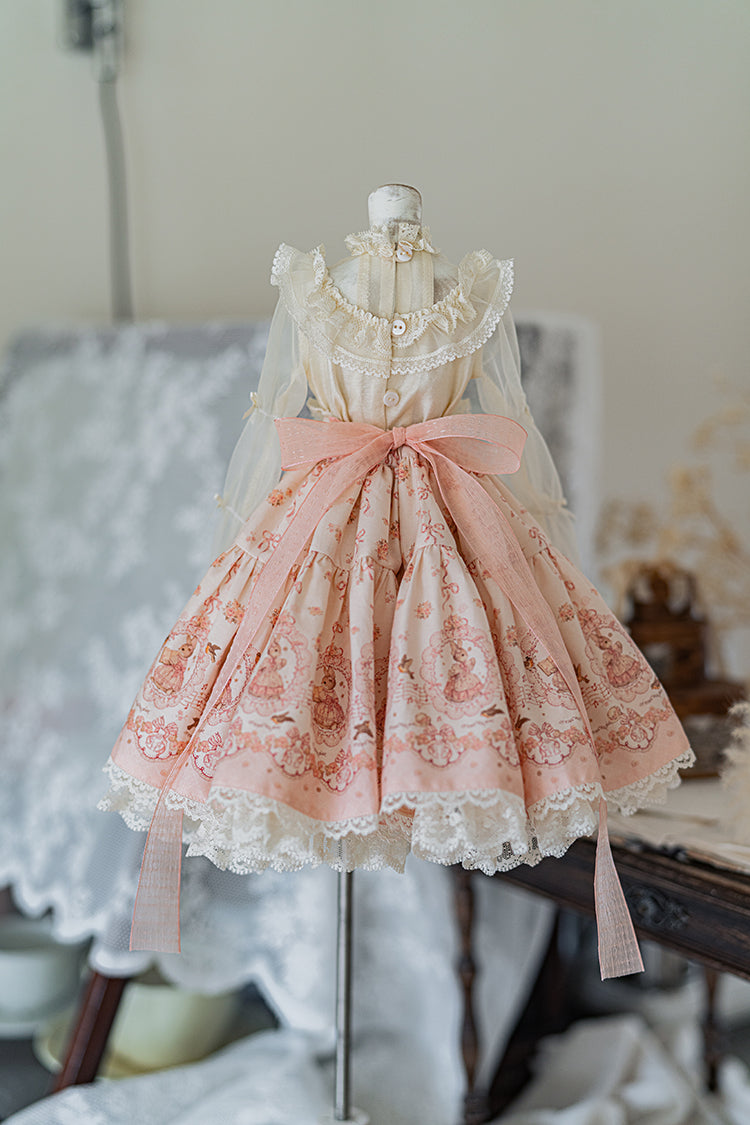 【SD/DD~SD16girl】 ribbon rabbit blouse