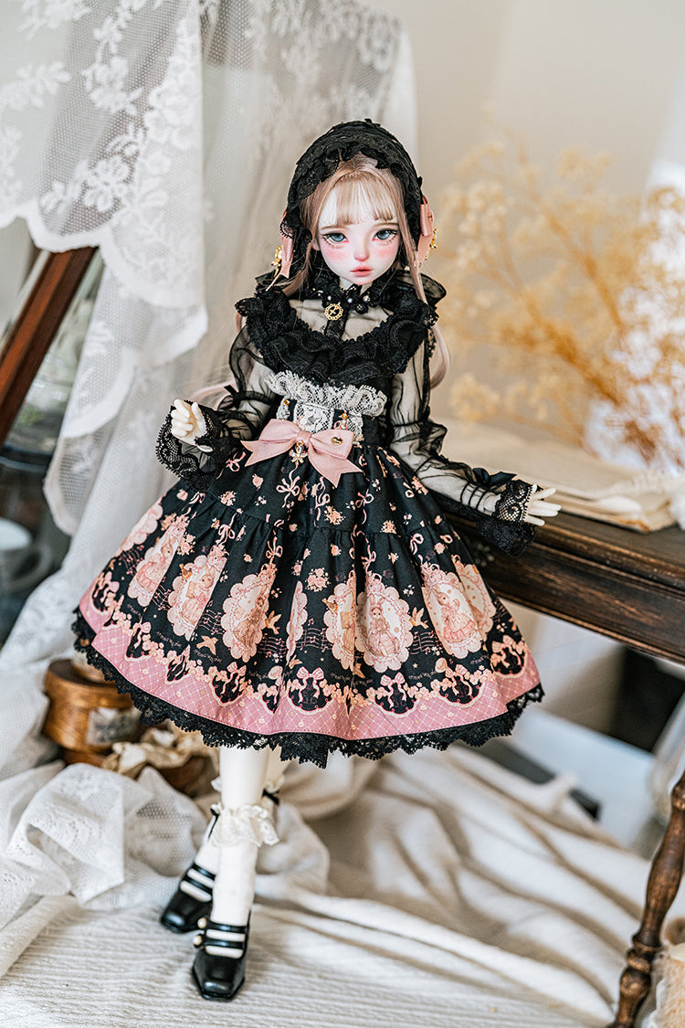 【SDM/MDD】 ribbon rabbit skirt set