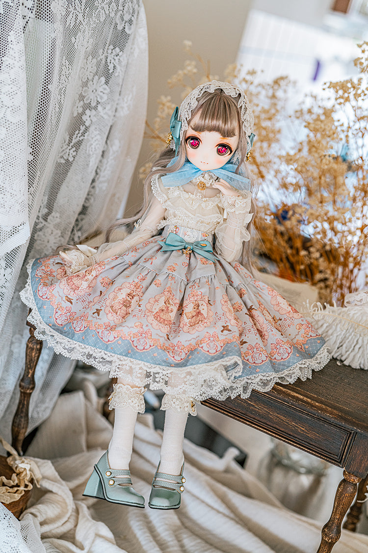 【SDM/MDD】 ribbon rabbit skirt set