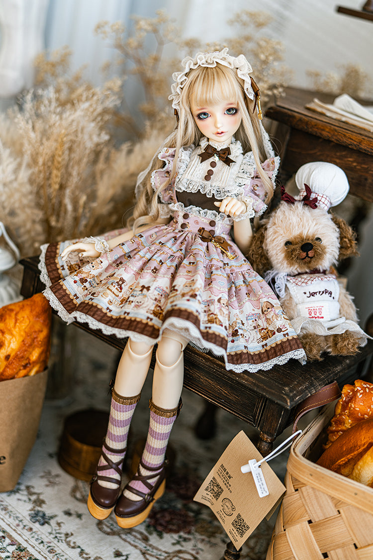 【SD/DD~SD16girl】 chocolate factory skirt set