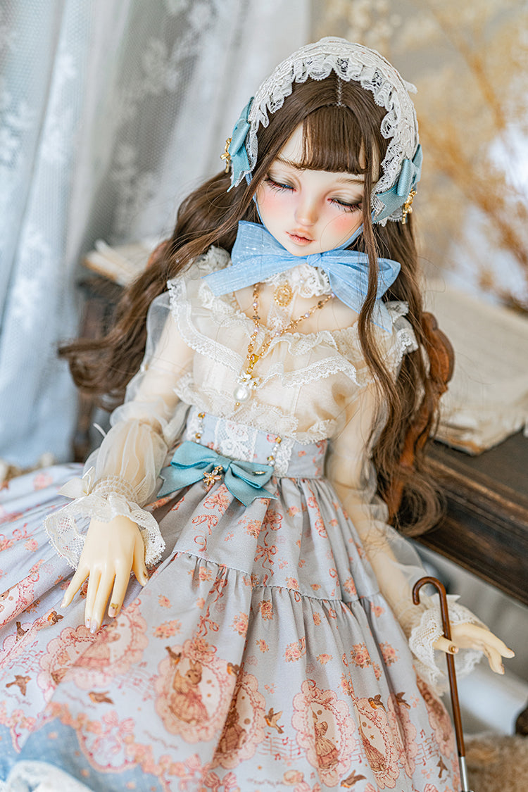 【SD/DD~SD16girl】 ribbon rabbit blouse