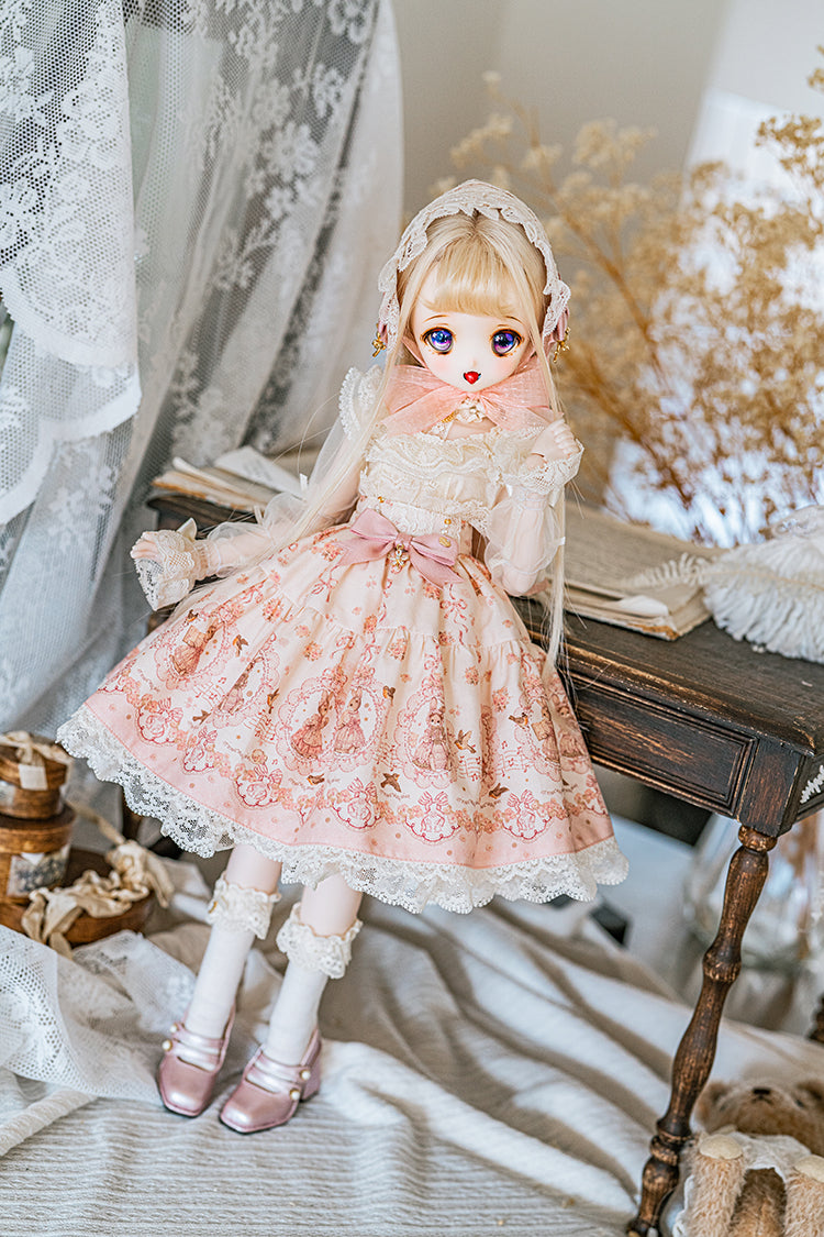 【SDM/MDD】 ribbon rabbit skirt set