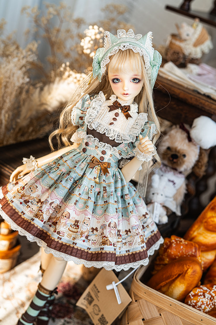 【SD/DD~SD16girl】 chocolate factory skirt set