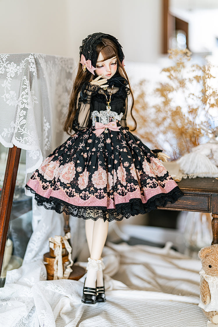 【SD/DD~SD16girl】 ribbon rabbit skirt set