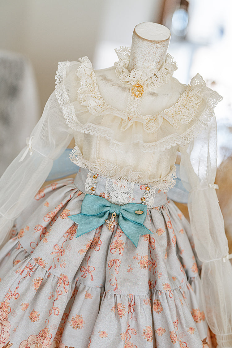 【SD/DD~SD16girl】 ribbon rabbit blouse