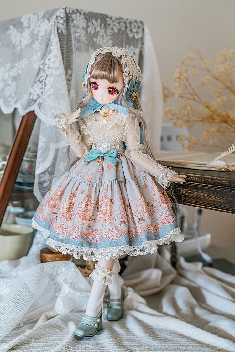 【SDM/MDD】 ribbon rabbit skirt set