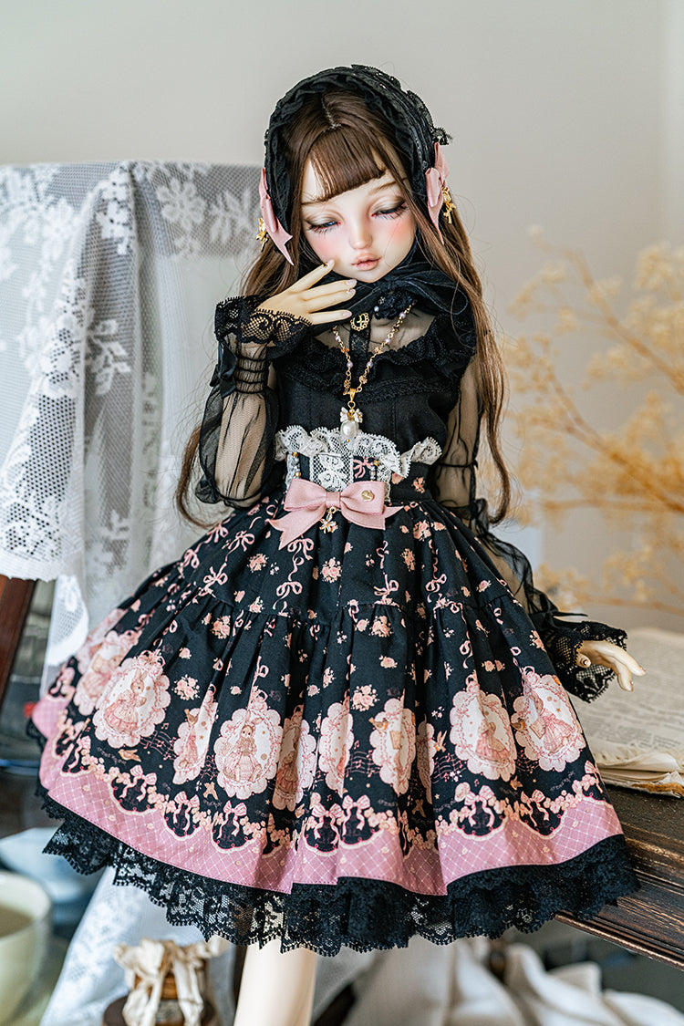 【SD/DD~SD16girl】 ribbon rabbit blouse