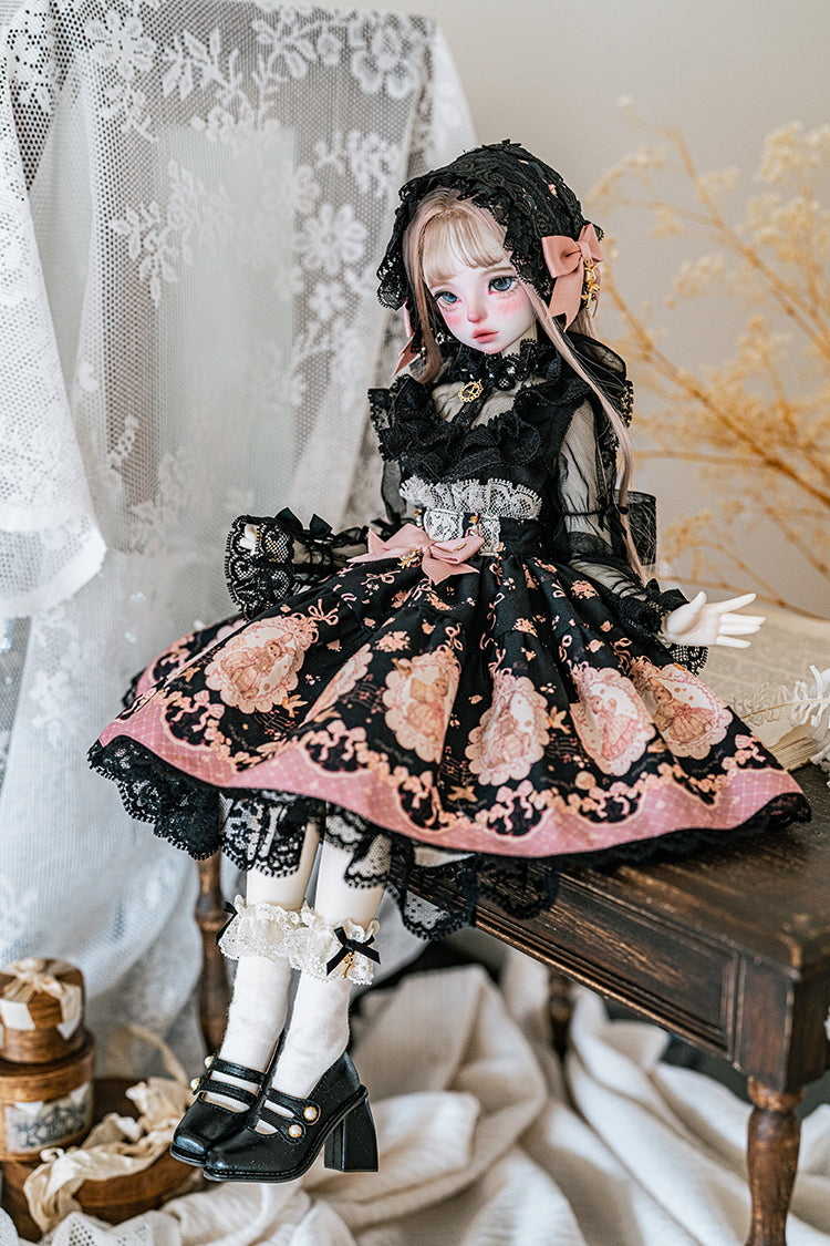 【SDM/MDD】 ribbon rabbit skirt set