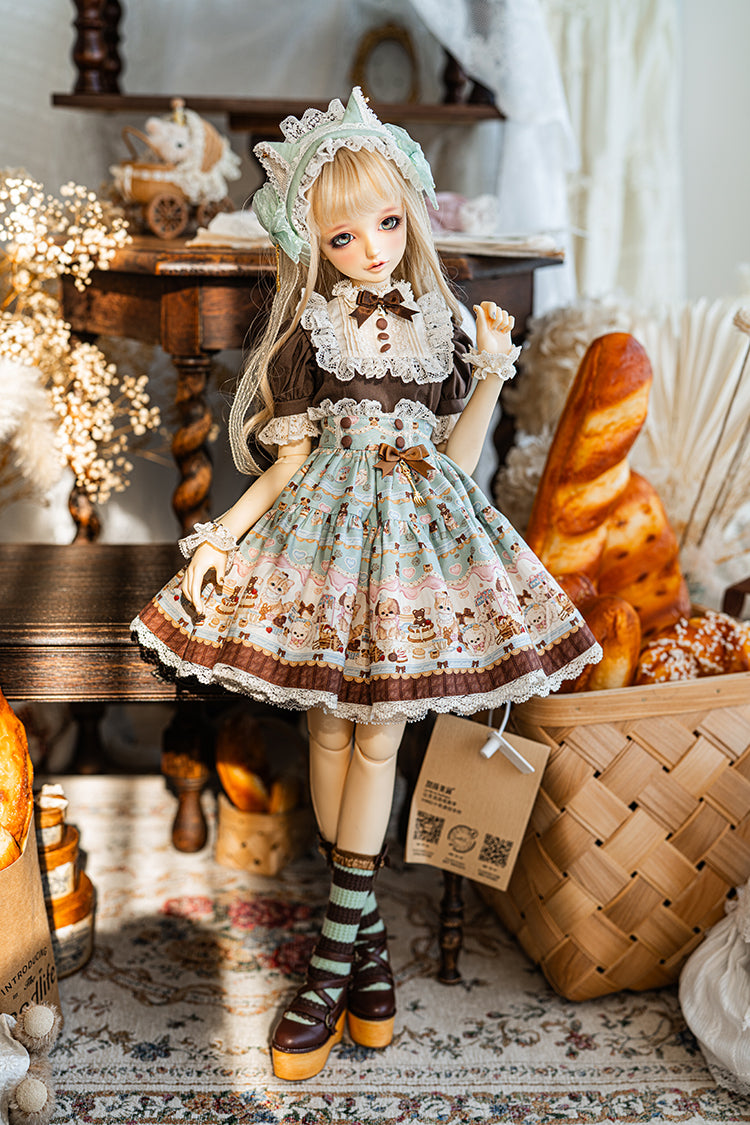 【SD/DD~SD16girl】 chocolate factory skirt set