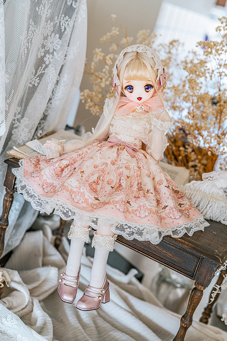 【SDM/MDD】 ribbon rabbit skirt set