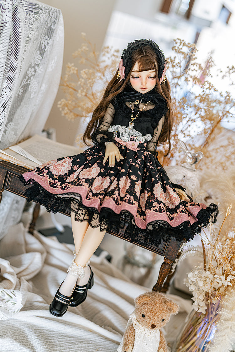 【SD/DD~SD16girl】 ribbon rabbit skirt set