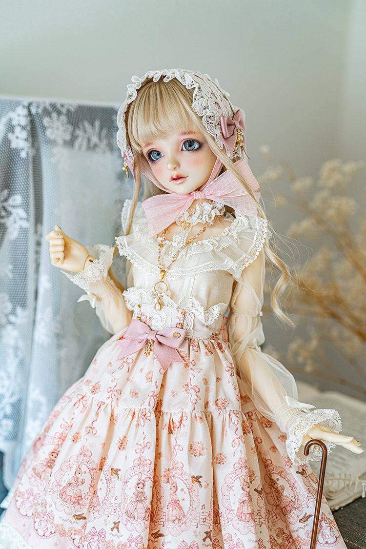 【SD/DD~SD16girl】 ribbon rabbit blouse