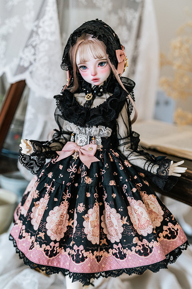 【SDM/MDD】 ribbon rabbit skirt set