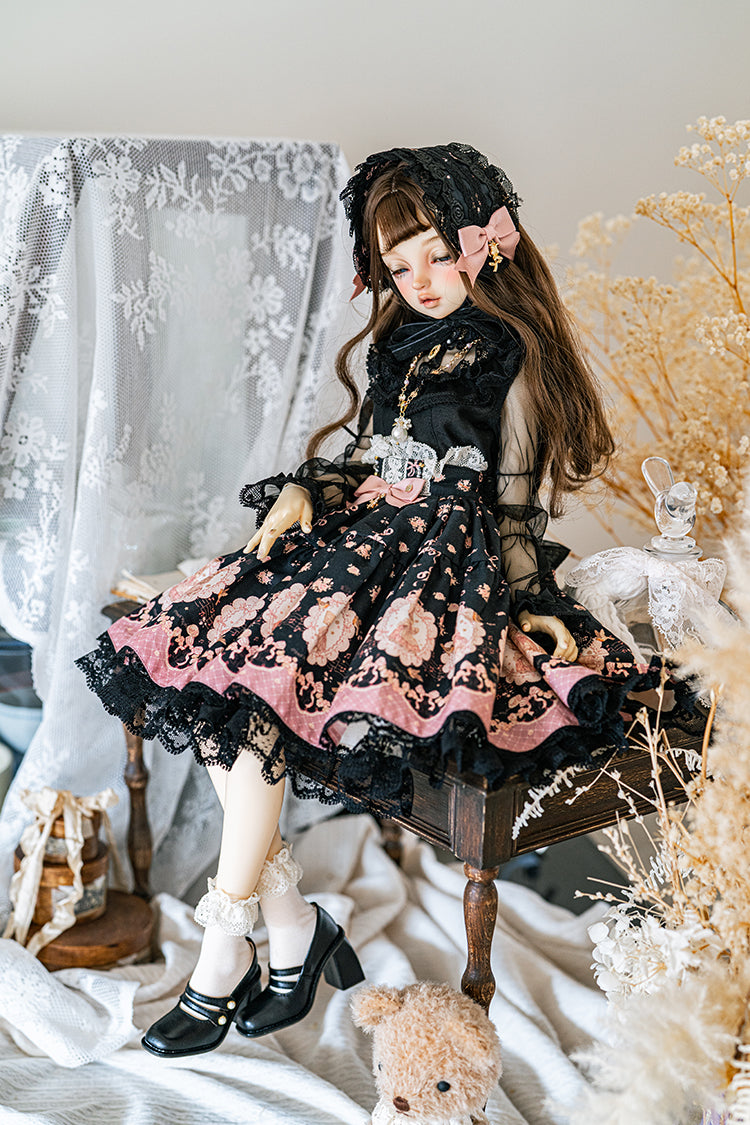 【SD/DD~SD16girl】 ribbon rabbit skirt set