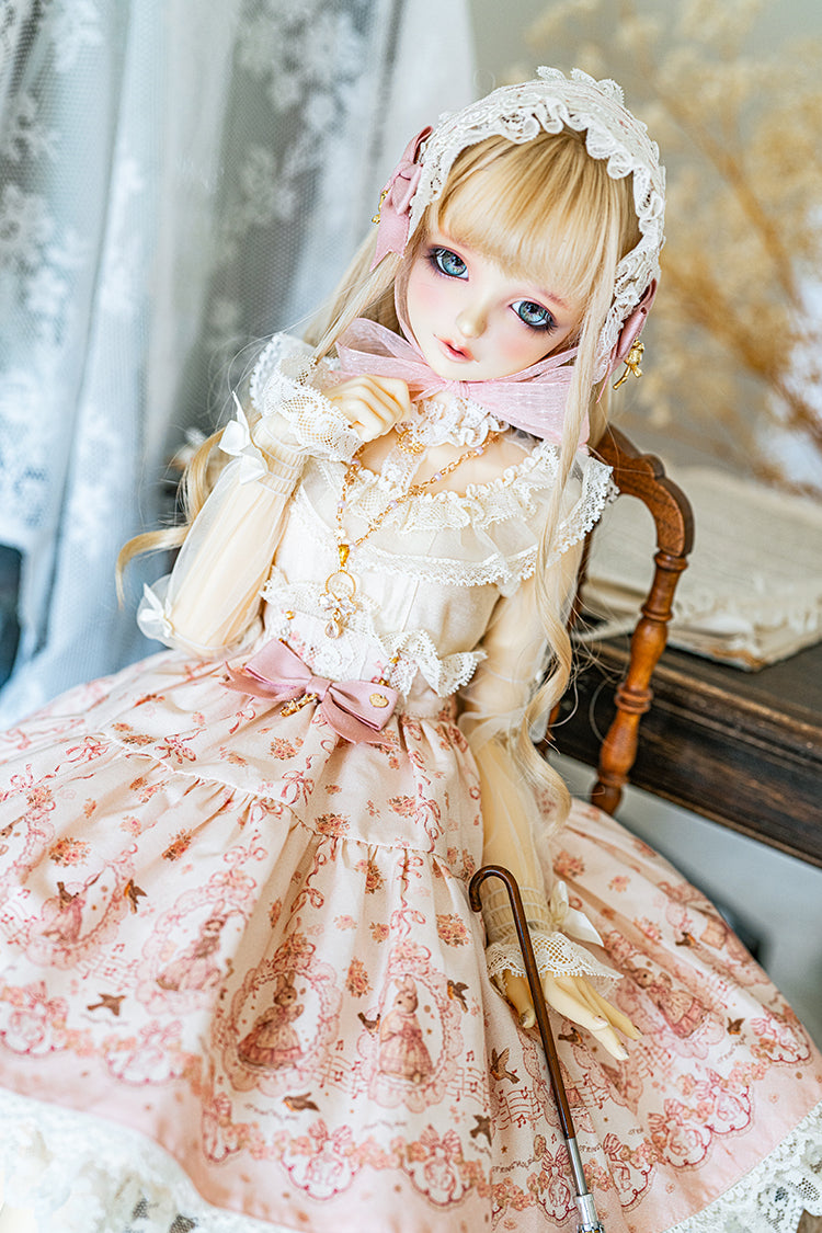 【SD/DD~SD16girl】 ribbon rabbit blouse