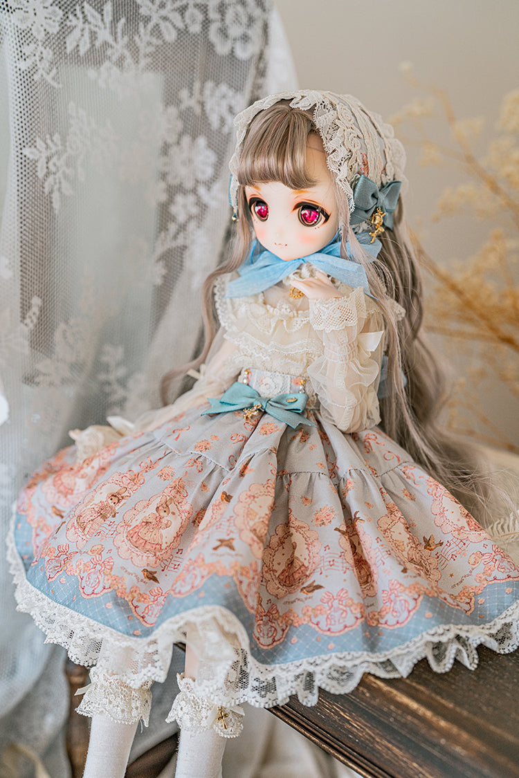 【SDM/MDD】 ribbon rabbit skirt set