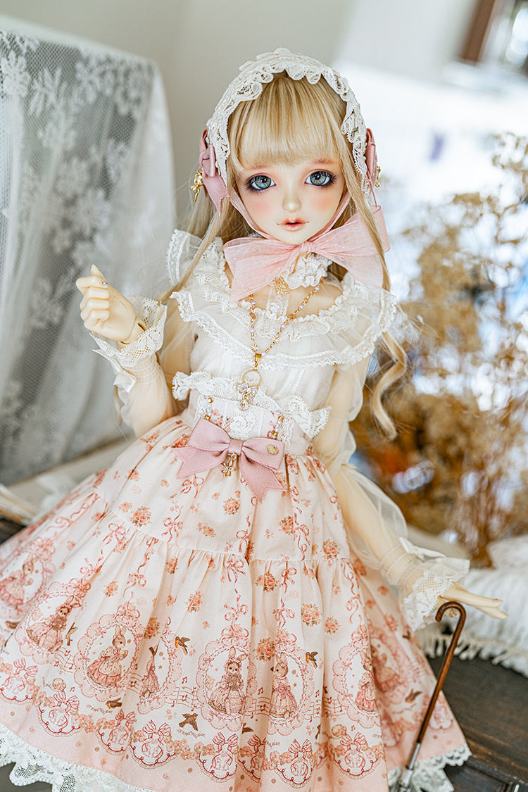 【SD/DD~SD16girl】 ribbon rabbit blouse