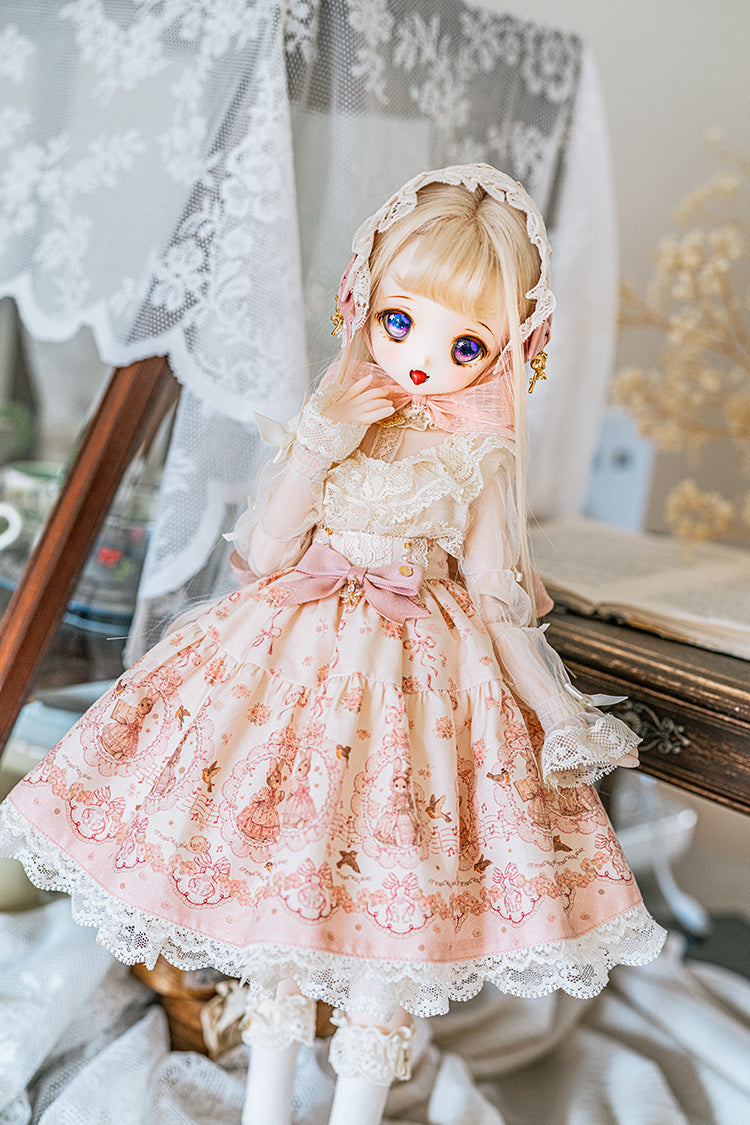 【SDM/MDD】 ribbon rabbit skirt set