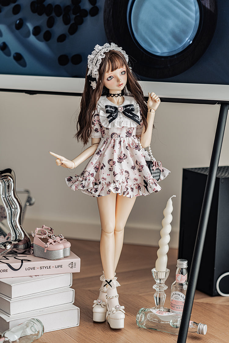 【1/3girl movable legs＆DD】Sweet Devil platform shoes