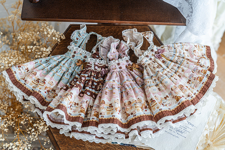 【SD/DD~SD16girl】 chocolate factory skirt set