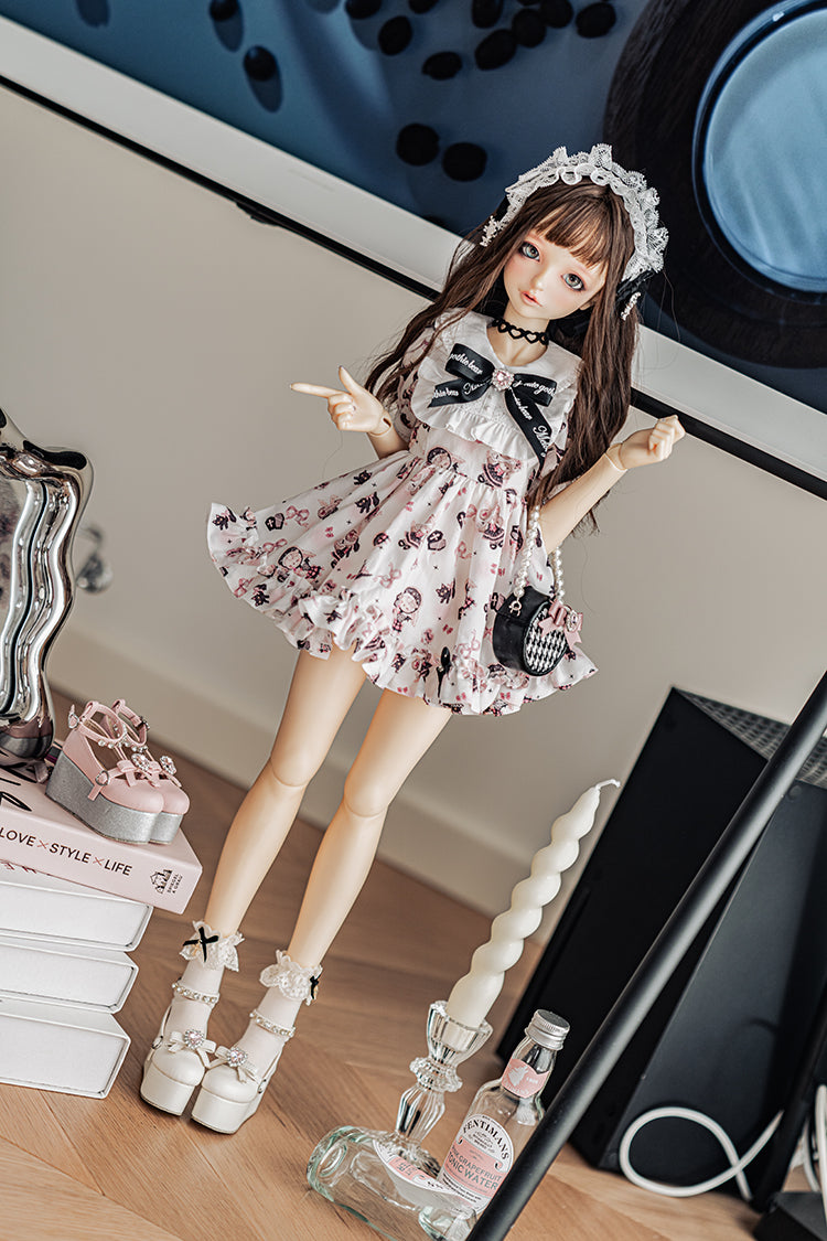 【1/3girl movable legs＆DD】Sweet Devil platform shoes