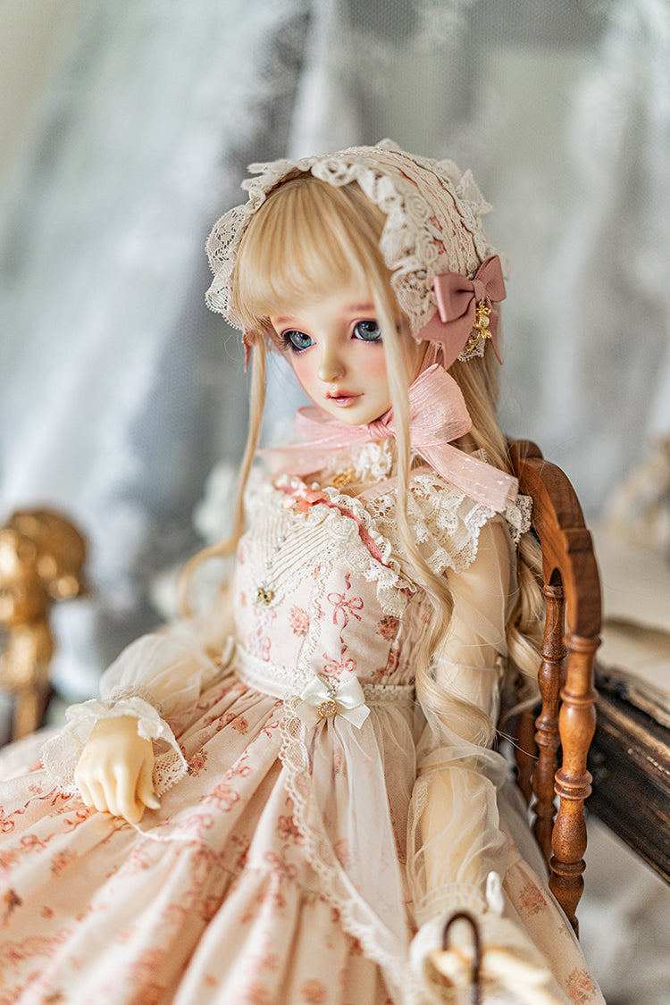 【SD/DD~SD16girl】 ribbon rabbit jumpskirt set