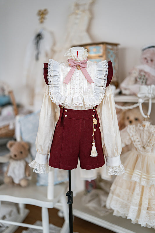 【SD13~SD17boy】 rose garden 3.0 suspender short pants