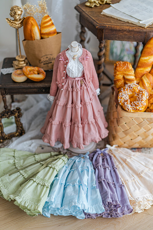 【SD/DD~SD16girl】 Afternoon tea pin tuck skirt