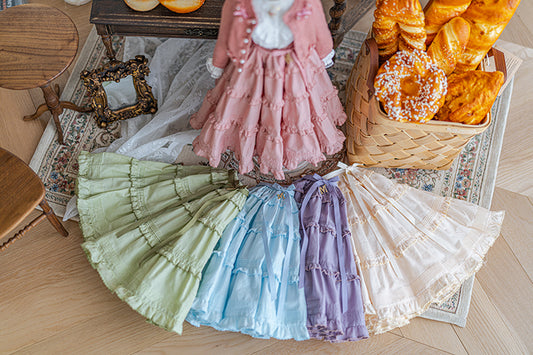 【SD/DD~SD16girl】 Afternoon tea pin tuck skirt