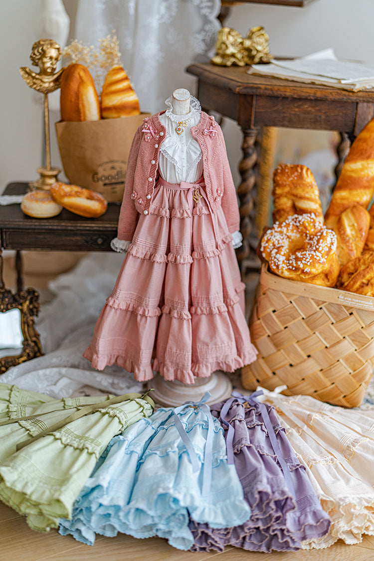 【SD/DD~SD16girl】 Afternoon tea pin tuck skirt