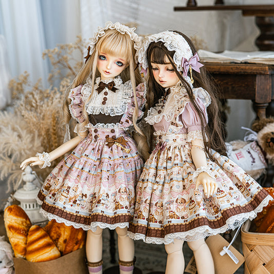 【SD/DD~SD16girl】 chocolate factory skirt set