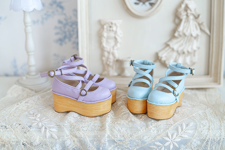 【1/3girl movable legs＆DD】Platform Bubble lolita Shoes