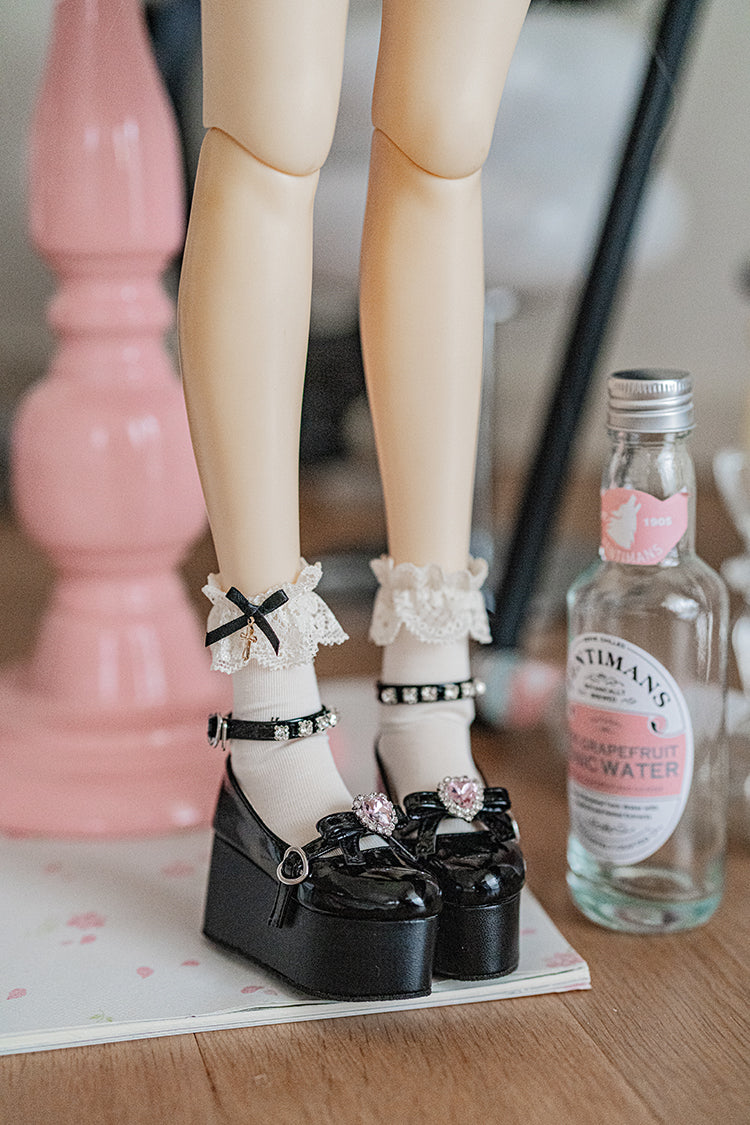 【1/3girl movable legs＆DD】Sweet Devil platform shoes