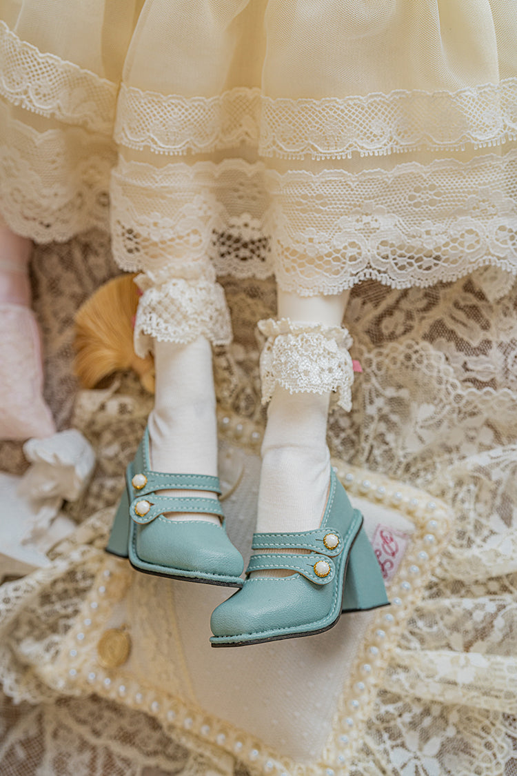 【1/4 heel foot/MDD】Pearl Lady heel Shoes