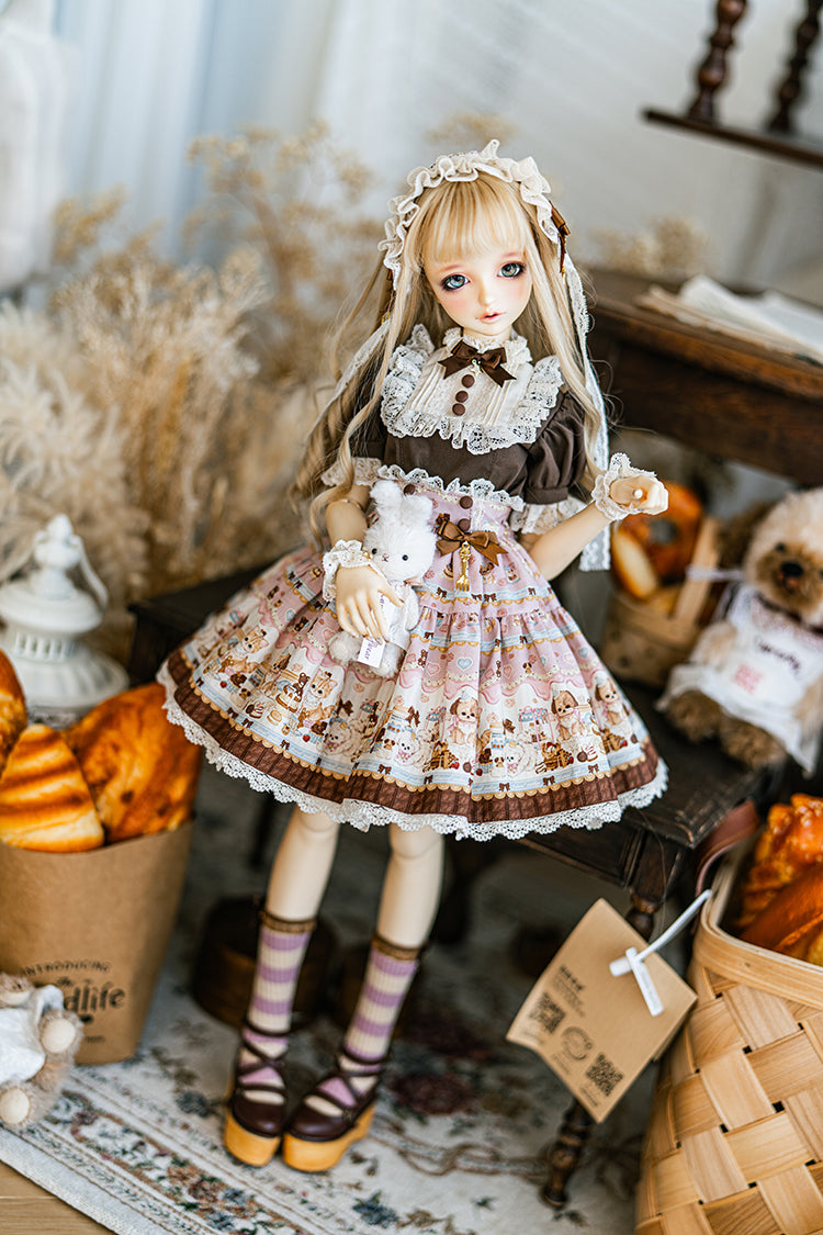 【SD/DD~SD16girl】 chocolate factory skirt set