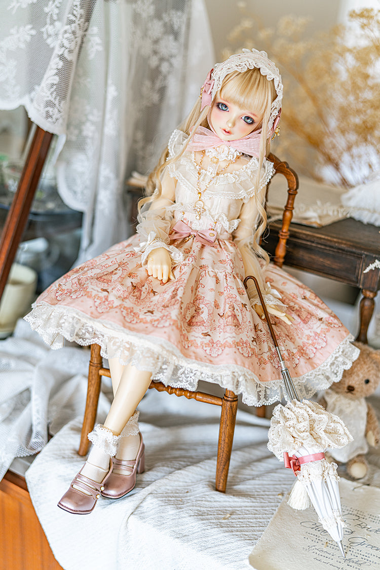 【SD/DD~SD16girl】 ribbon rabbit skirt set