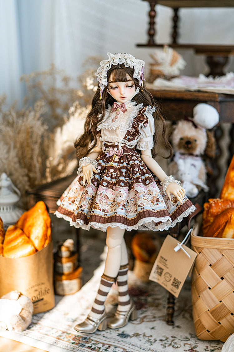 【SD/DD~SD16girl】 chocolate factory skirt set