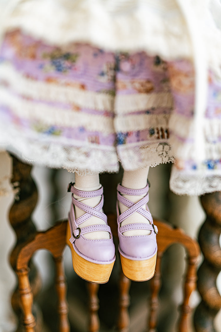 【1/3girl movable legs＆DD】Platform Bubble lolita Shoes