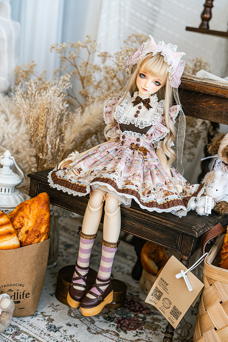 【SD/DD~SD16girl】 chocolate factory skirt set