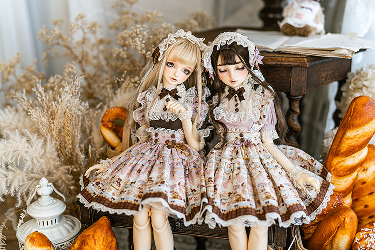 【SD/DD~SD16girl】 chocolate factory skirt set