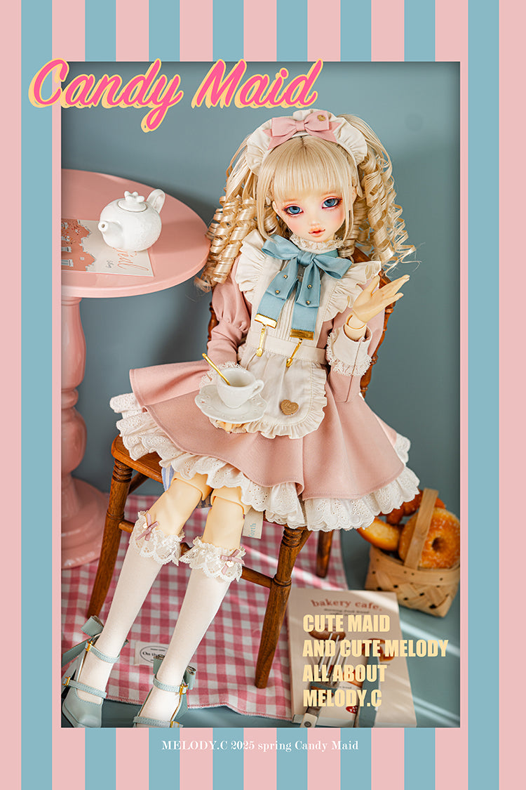 【SD/DD~SD16girl】 Candy Maid one-piece set short ver.