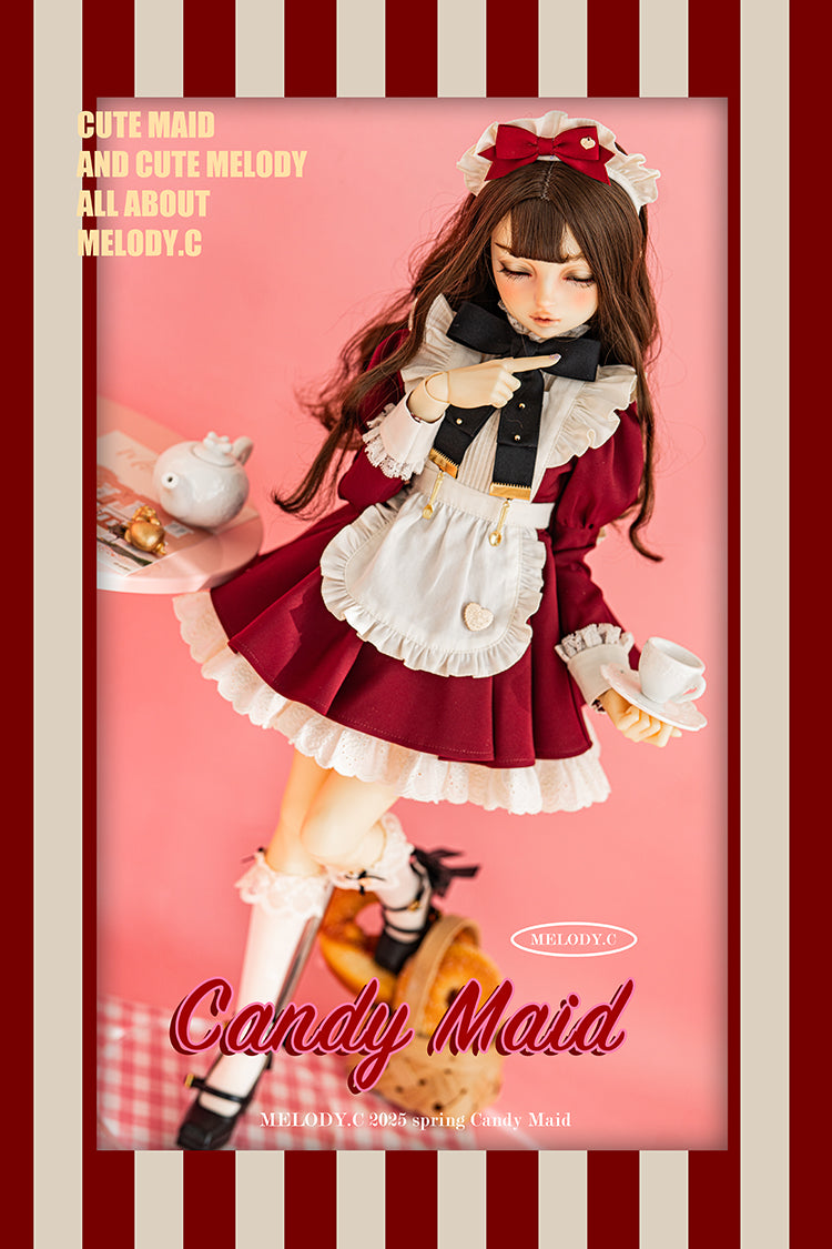 【SD/DD~SD16girl】 Candy Maid one-piece set short ver.