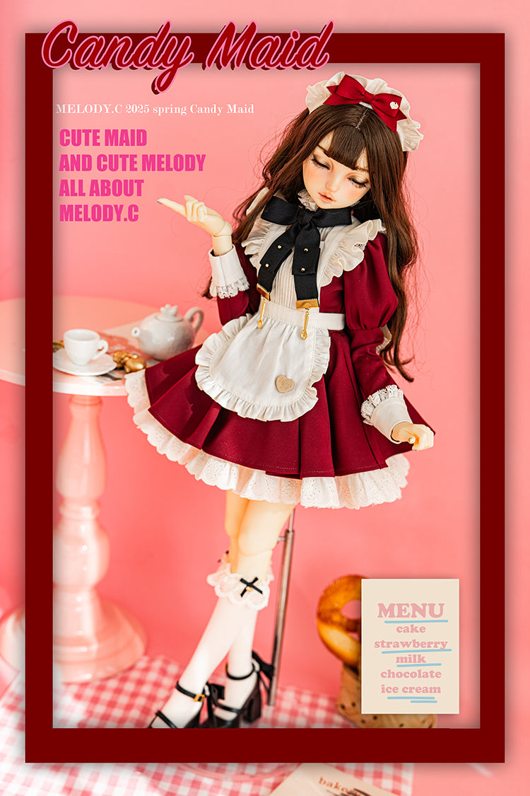 【SD/DD~SD16girl】 Candy Maid one-piece set short ver.